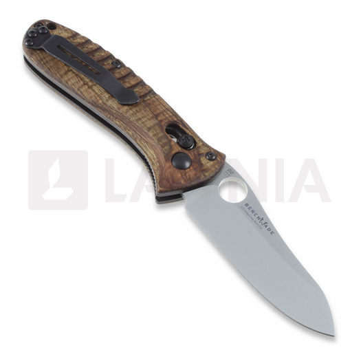 Coltello pieghevole Benchmade Bone Collector Mini Folder, wood 15030-2