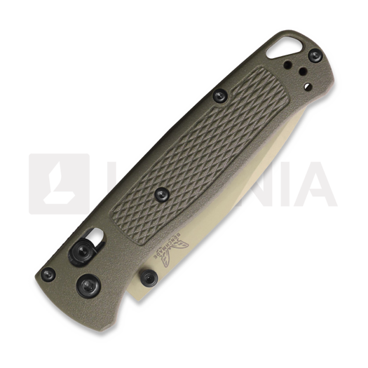 Coltello pieghevole Benchmade Bugout S30V Desert Verde Cerakote, deep olive grivory 535TN-11