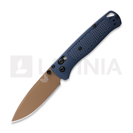 Benchmade Bugout S30V Flat Earth Cerakote 折り畳みナイフ, crater blue grivory 535FE-05