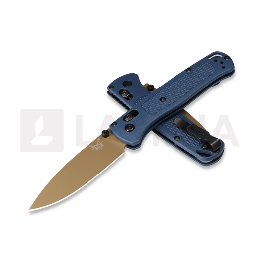 Benchmade Bugout S30V Flat Earth Cerakote k&auml;&auml;nt&ouml;veitsi, crater blue grivory 535FE-05