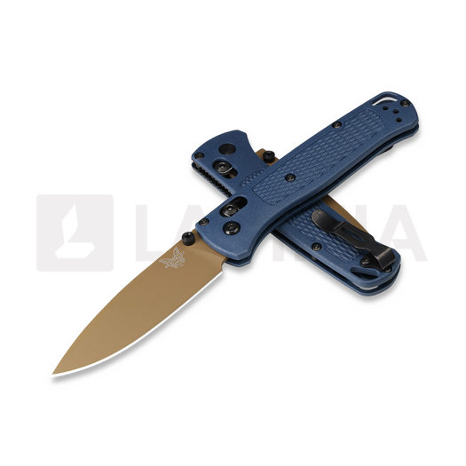 Coltello pieghevole Benchmade Bugout S30V Flat Earth Cerakote, crater blue grivory 535FE-05