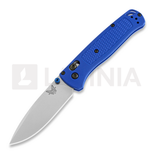 Coltello pieghevole Benchmade Bugout S30V Satin, blue grivory 535