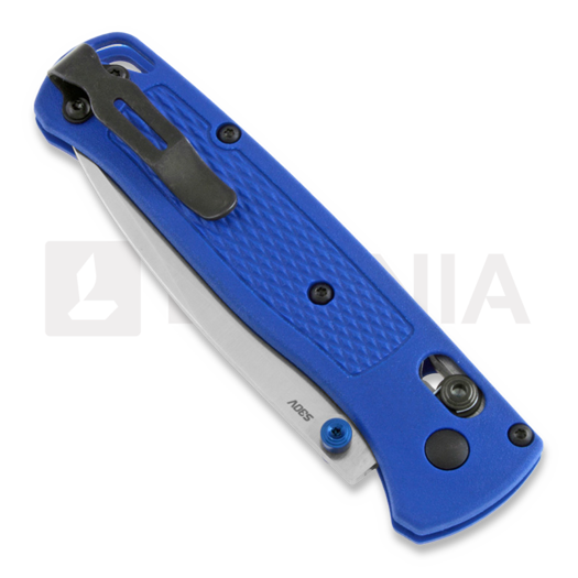 Benchmade Bugout S30V Satin k&auml;&auml;nt&ouml;veitsi, blue grivory 535