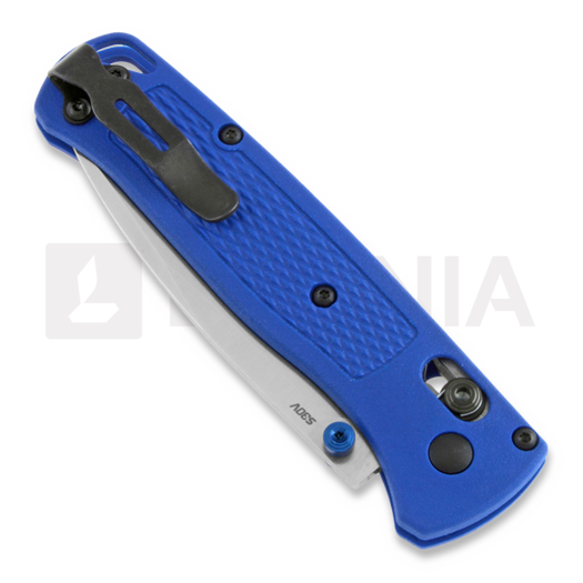 Benchmade Bugout S30V Satin 折り畳みナイフ, blue grivory 535