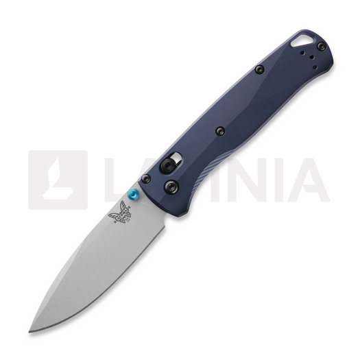 Benchmade Bugout S90V Crushed Silver Cerakote sulankstomas peilis, crater blue grivory 535SL-13