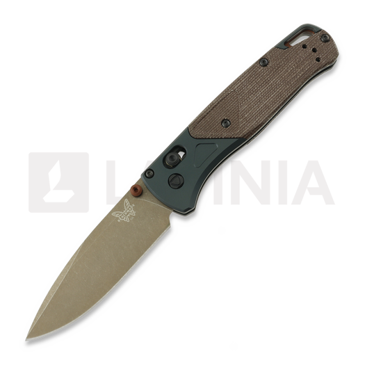 Navalha Benchmade Bugout S90V Taiga Green Brown Canvas Micarta 535FE-2602