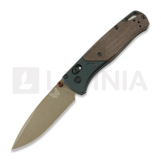 Складной нож Benchmade Bugout S90V Taiga Green Brown Canvas Micarta 535FE-2602