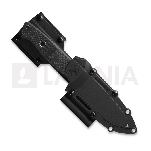 Benchmade Bushcrafter Cru-Wear peilis, Black Cerakote, Carbon Fiber 163BK