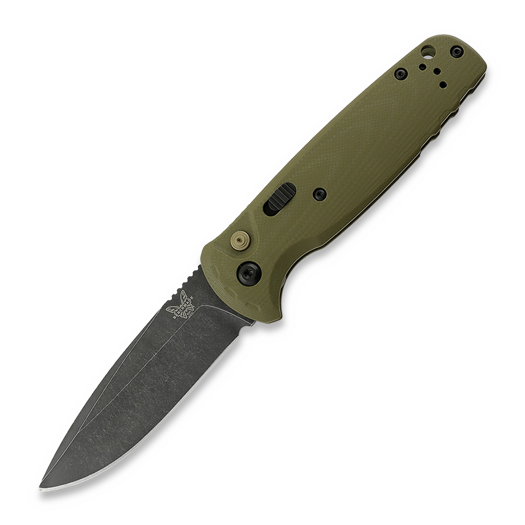 Coltello pieghevole Benchmade CLA MagnaCut Battlewash DLC, OD Green G10 4300BK-02