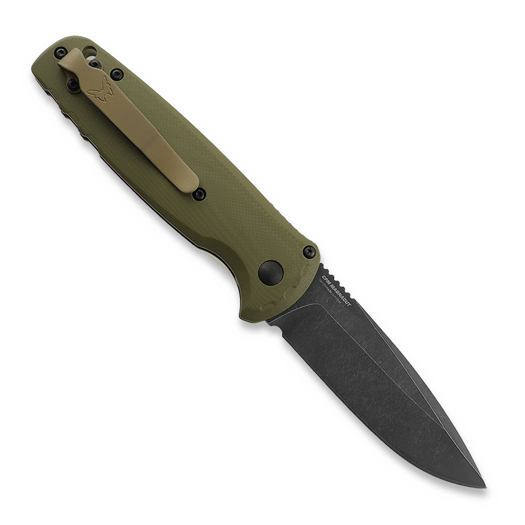 Benchmade CLA MagnaCut Battlewash DLC 折り畳みナイフ, OD Green G10 4300BK-02