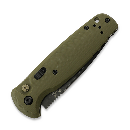 Coltello pieghevole Benchmade CLA MagnaCut Battlewash DLC, OD Green G10 4300BK-02