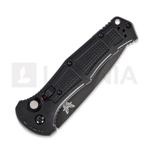 Benchmade Claymore Drop Point foldekniv, sort, savtakket 9070SBK-02