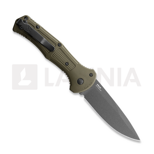 Benchmade Claymore Drop Point folding knife, green 9070BK-1
