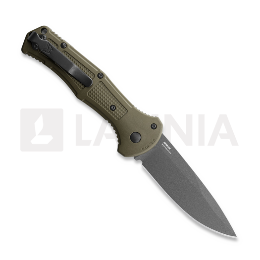 Benchmade Claymore Drop Point foldekniv, grøn 9070BK-1
