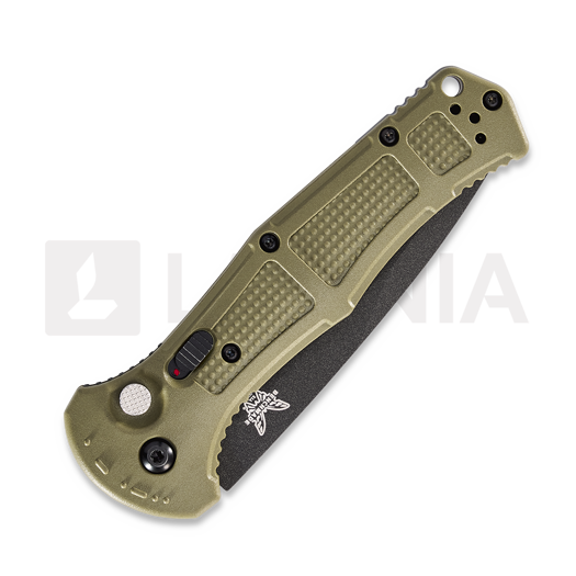 Benchmade Claymore Drop Point Taschenmesser, grün, Wellenschliff 9070SBK-03