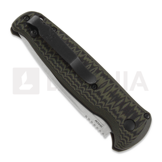 Benchmade CLA 154CM Satin sulankstomas peilis, green/black G10 4300-1