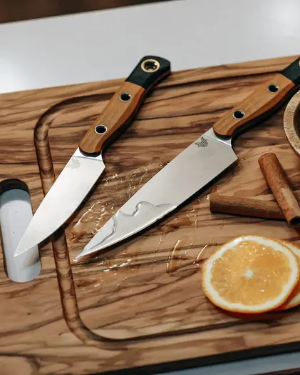 Benchmade Culinary 3 Piece Set kitchen knife set, Stonewashed, Richlite 4000-02