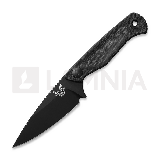 มีด Benchmade Dacian Magnacut Black Cerakote, black canvas micarta, molded sheath 203BK-02