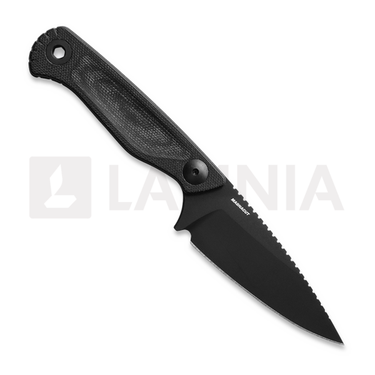Benchmade Dacian Magnacut Black Cerakote ナイフ, black canvas micarta, molded sheath 203BK-02