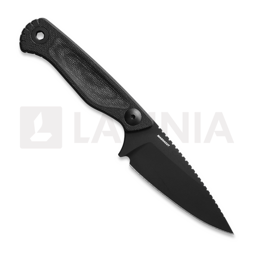 Benchmade Dacian Magnacut Black Cerakote 칼, black canvas micarta, molded sheath 203BK-02