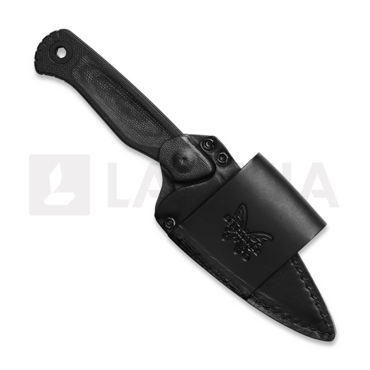 Benchmade Dacian Magnacut Black Cerakote ナイフ, black canvas micarta, molded sheath 203BK-02