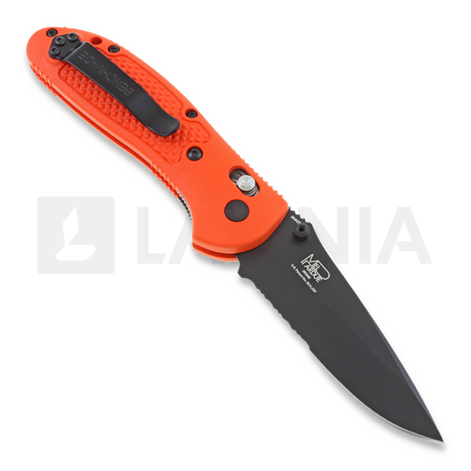 Benchmade Griptilian k&auml;&auml;nt&ouml;veitsi, tappi, musta, oranssi, combo ter&auml; 551SBK-ORG