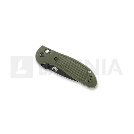 Zav&iacute;rac&iacute; nůž Benchmade Griptilian, tanto, čern&aacute;, zelen&aacute;, vroubkov&aacute;n&iacute; na čepeli 553SBKOD