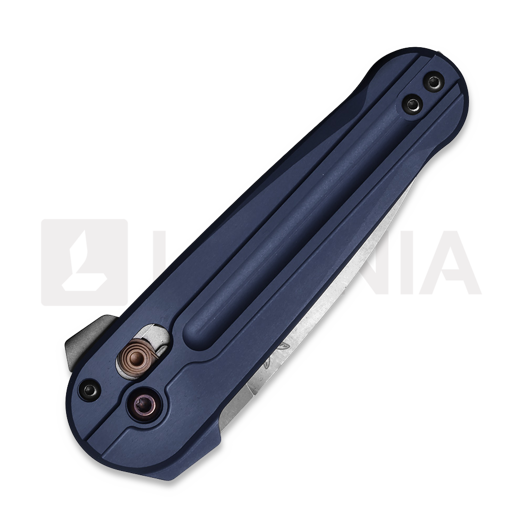 Couteau pliant Benchmade Lowden M390 Crater Blue Aluminum 491