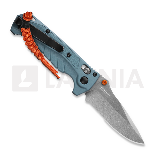 Benchmade Mini Adira k&auml;&auml;nt&ouml;veitsi, depth blue grivory, combo ter&auml; 18065S