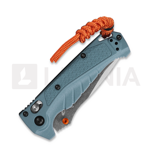 Складной нож Benchmade Mini Adira, depth blue grivory, серрейтор 18065S