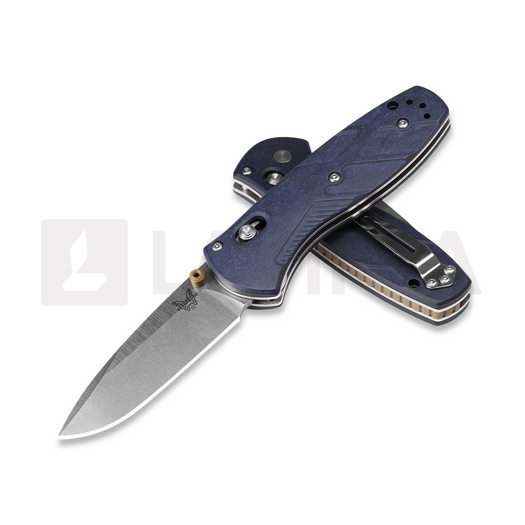 Benchmade Mini Barrage S30V Satin 折り畳みナイフ, Richlite 585-03