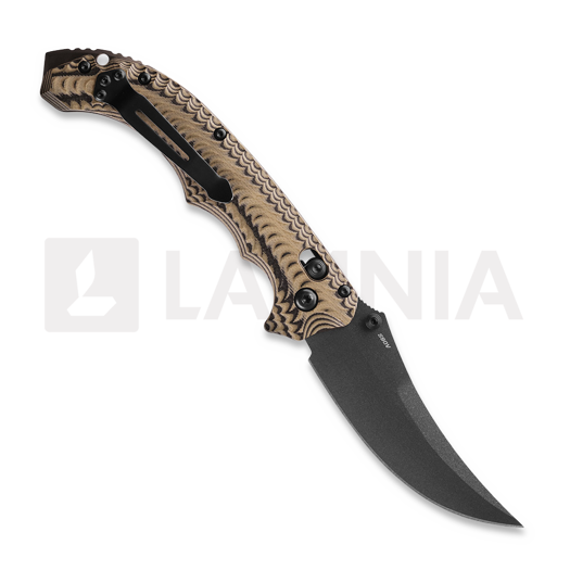 Couteau pliant Benchmade Mini Bedlam Cobalt Black Cerakote, Camo G10 865BK-01