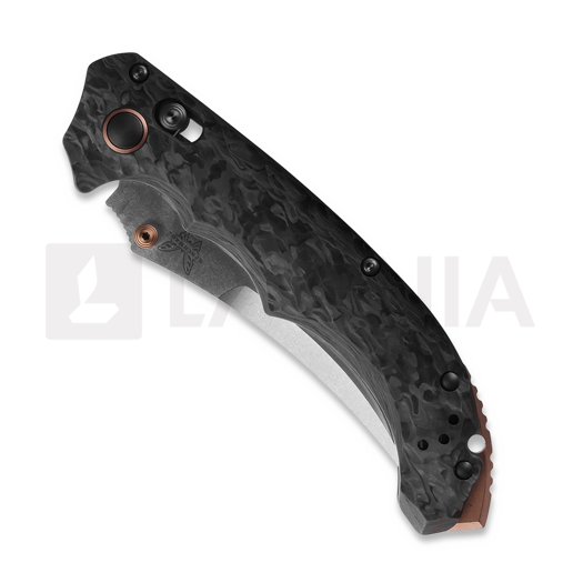 Benchmade Mini Bedlam Stonewash sulankstomas peilis, Carbon Fiber 865-02