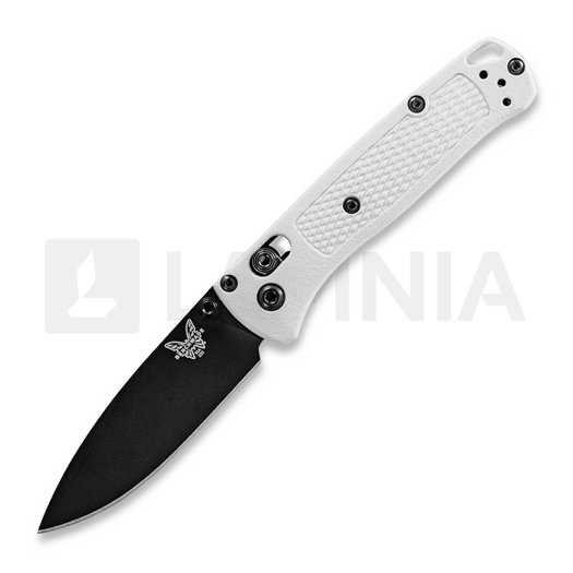Saliekams nazis Benchmade Mini Bugout S30V Black Cerakote, white grivory 533BK-1