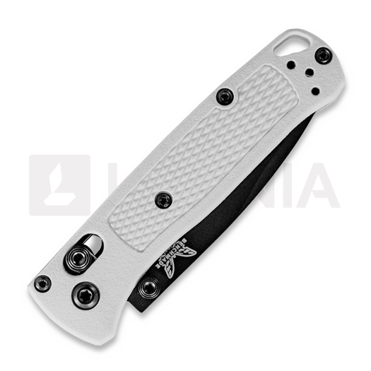Benchmade Mini Bugout S30V Black Cerakote sulankstomas peilis, white grivory 533BK-1