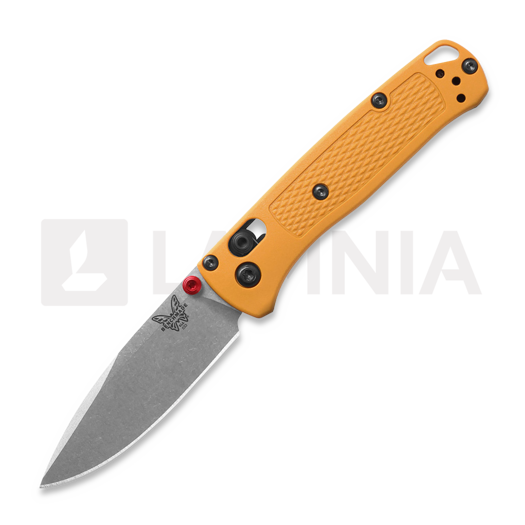 Nóż składany Benchmade Mini Bugout S30V Satin, daybreak yellow grivory 533-08