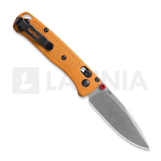 Coltello pieghevole Benchmade Mini Bugout S30V Satin, daybreak yellow grivory 533-08