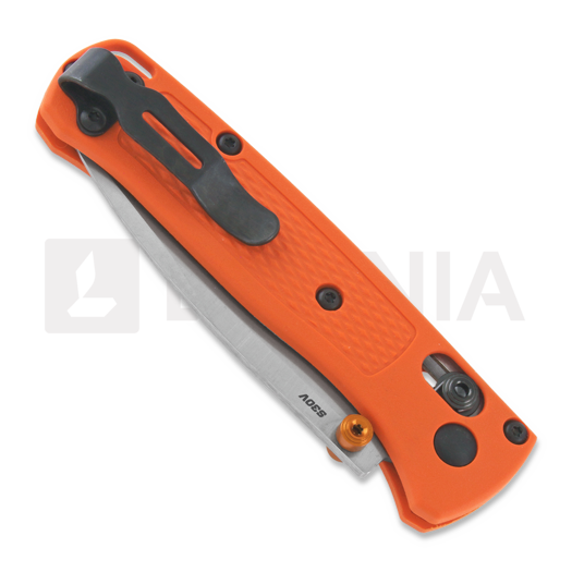 Coltello pieghevole Benchmade Mini Bugout S30V Stonewash, orange grivory 533
