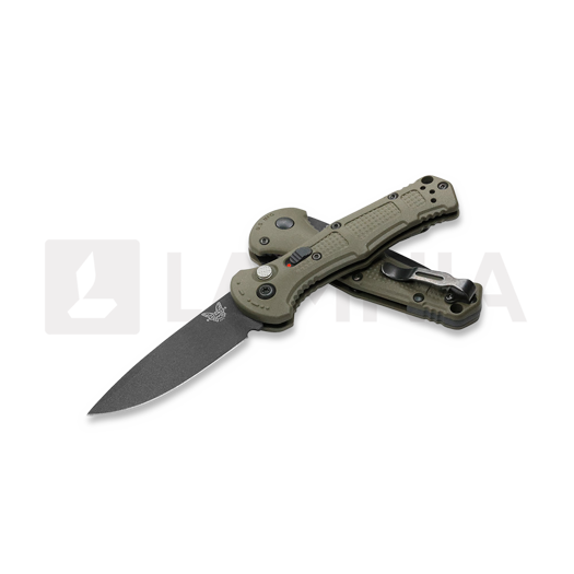 N&oacute;ż składany Benchmade Mini Claymore, ranger green grivory 9570BK-1
