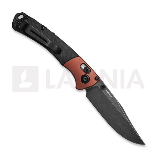 Benchmade Mini Crooked River Canvas Micarta sulankstomas peilis 15085BK-04