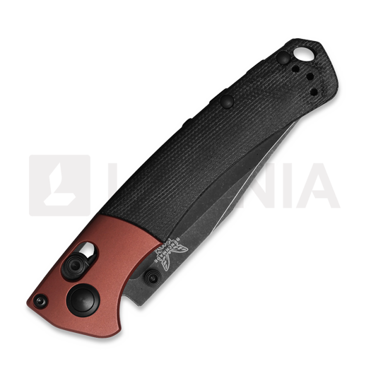 Benchmade Mini Crooked River Canvas Micarta sulankstomas peilis 15085BK-04
