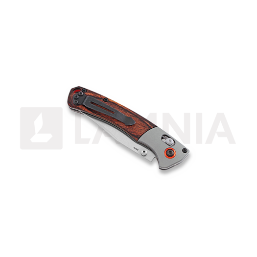 Benchmade Mini Crooked River Stabilized Wood 折り畳みナイフ 15085-2