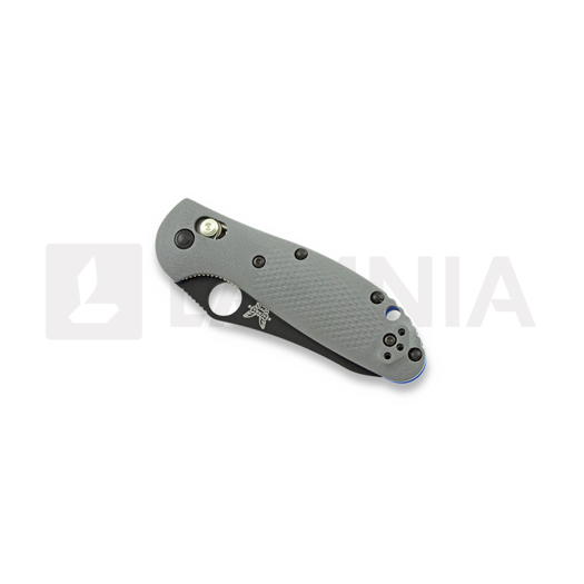 Coltello pieghevole Benchmade Mini-Griptilian G10, foro, nero, dentatura lama 555SBK-1