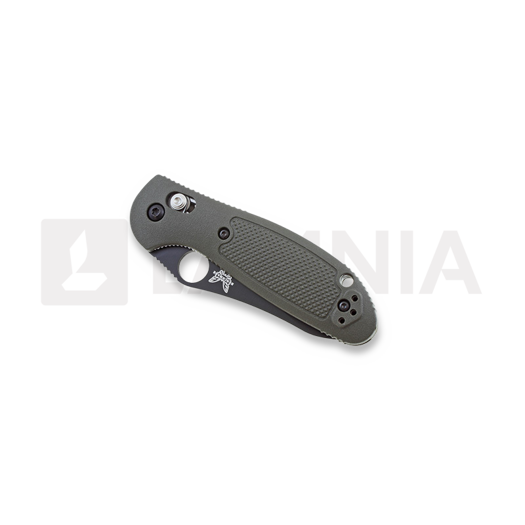 Couteau pliant Benchmade Mini-Griptilian, trou, noir, vert 555BKHGOD