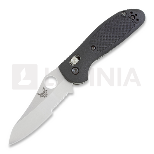 Zavírací nůž Benchmade Mini-Griptilian, otvor, vroubkování na čepeli 555SHG