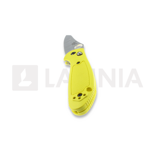 Benchmade Mini-Griptilian folding knife, hole, yellow 555HG-YEL