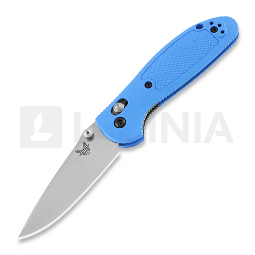 Nóż składany Benchmade Mini-Griptilian, stud, niebieska 556-BLU-S30V