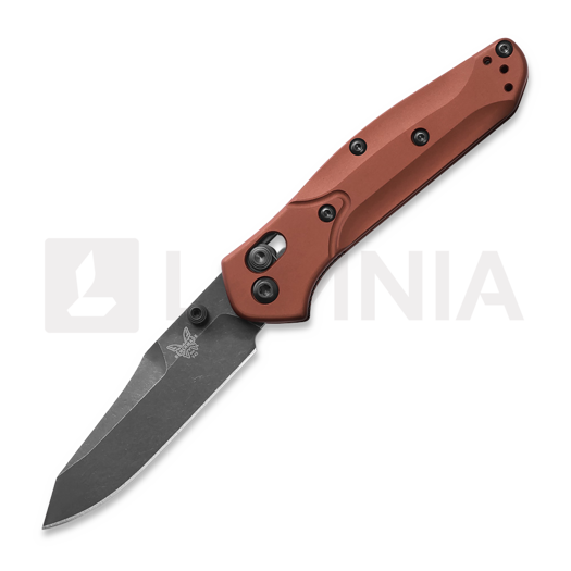 Benchmade Mini Osborne Magnacut DLC folding knife, burnt copper aluminum 945BK-03
