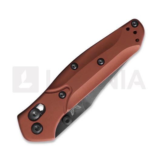 Benchmade Mini Osborne Magnacut DLC sulankstomas peilis, burnt copper aluminum 945BK-03