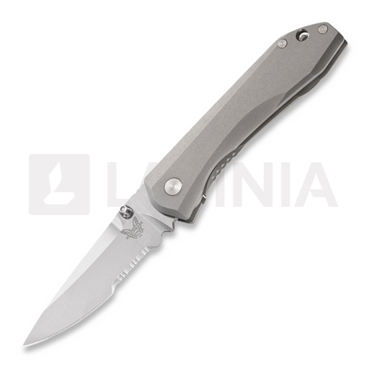 Nóż składany Benchmade Mini Ti Monolock, ząbkowane ostrze 765S